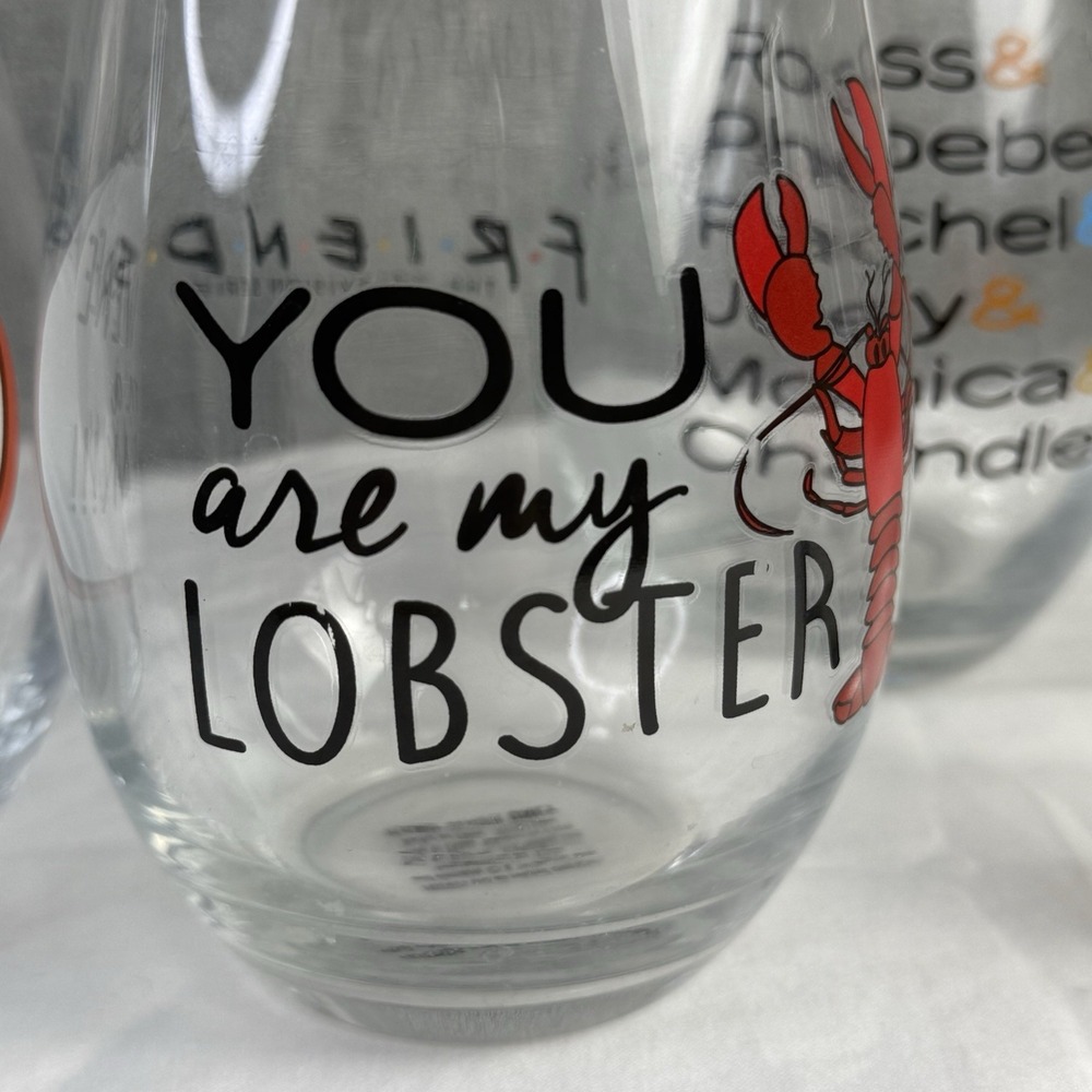 Set‎ of 5 Friends TV Show Stemless Wine Glasses - Picture 4 of 9